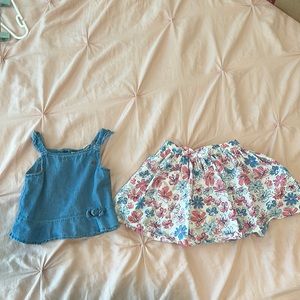 Calvin Klein 3t top and skirt 2 piece set